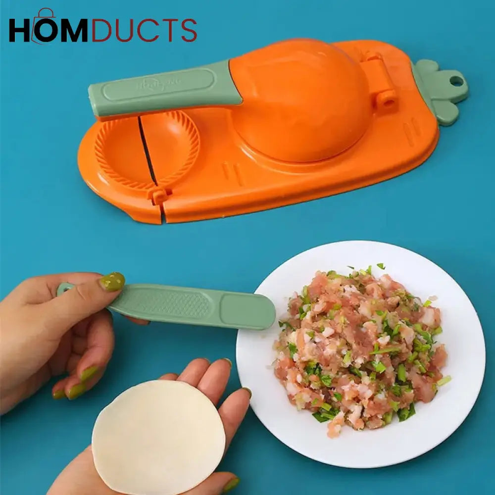 Momos Making, 2 in 1 Dumpling Maker Mould Machine, Kitchen Dumpling Making Tool and Dumpling Puri Maker